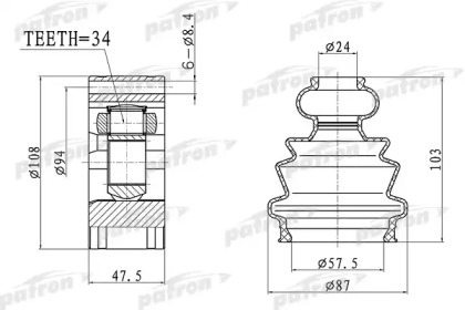 PATRON PCV4044