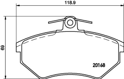 HELLA PAGID 8DB 355 017-901 HELLA PAGID 8DB 355 017-901