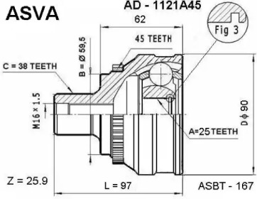 ASVA AD-1121A45