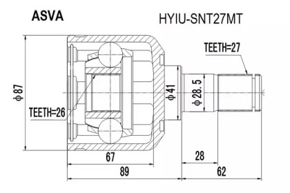 ASVA HYIU-SNT27MT