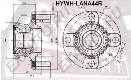 ASVA HYWH-LANA44R