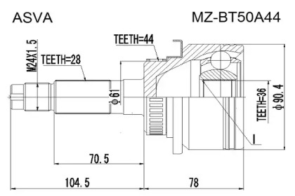 ASVA MZ-BT50A44