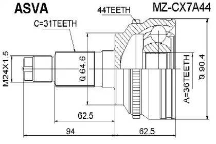 ASVA MZ-CX7A44