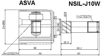 ASVA NSIL-J10W