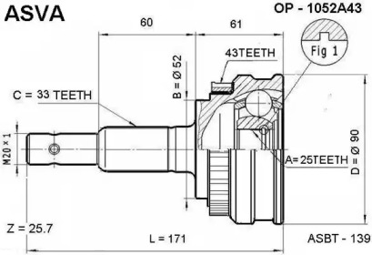 ASVA OP-1052A43