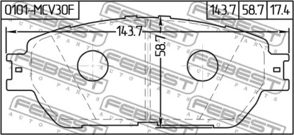 febest 0101mcv30f