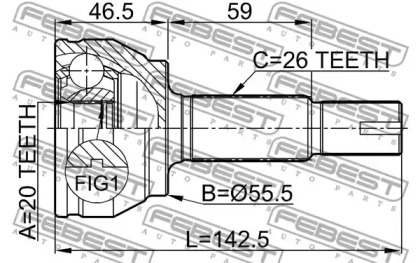 febest 0110ksp90