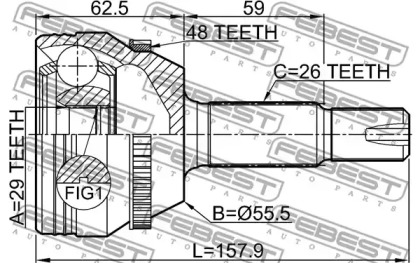 febest 0110zze132a48