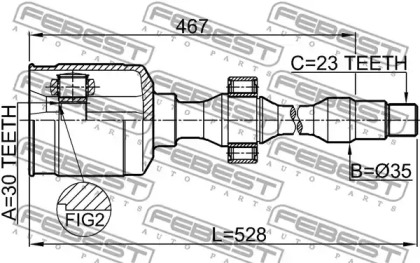 febest 0111grx125rh