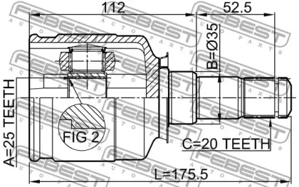 febest 0111st215lh