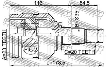 febest 0111st220lh
