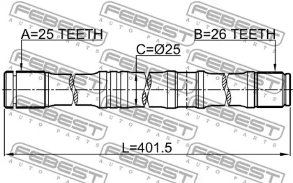 febest 0112azt250lh