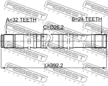 febest 0112cdt220rh