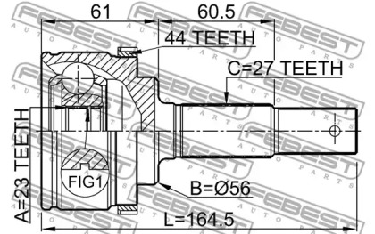 febest 0210p12qg16a44