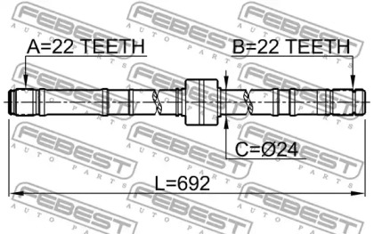 febest 0212p10rh