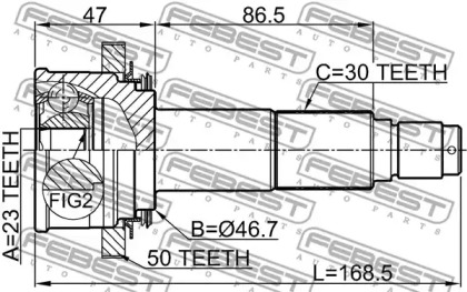 febest 0310hrv4wda50