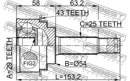 febest 0410h76a43