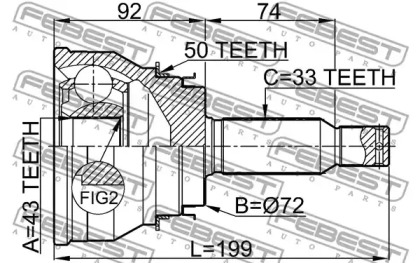 febest 0410v75ra50