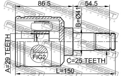 febest 0411cs13rh