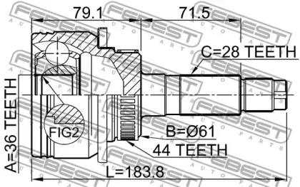 febest 0510bt50a44