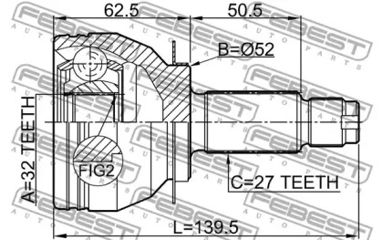 febest 0810b13mt