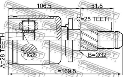 febest 0811s12r