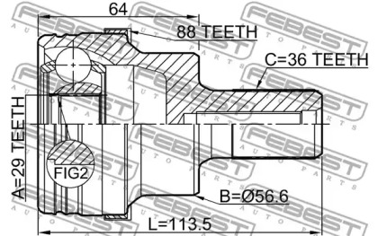 febest 2110kuga88r