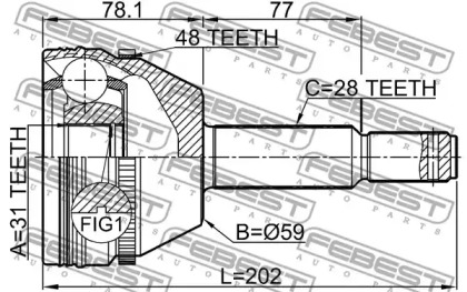 febest 2110trd9a48
