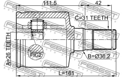 febest 2111ca223lh