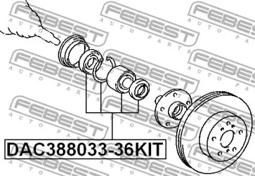 febest dac38803336kit