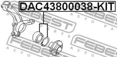 febest dac43800038kit