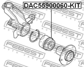 febest dac55900060kit