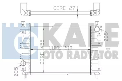 KALE OTO RADYATÖR 350800