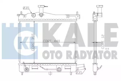 KALE OTO RADYATÖR 358400