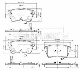 BORG & BECK BBP2563