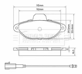 BORG & BECK BBP2557