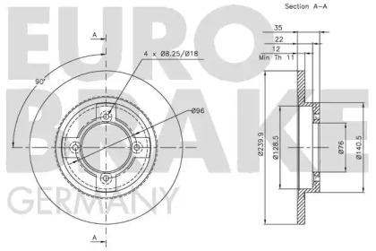 EUROBRAKE 5815202213