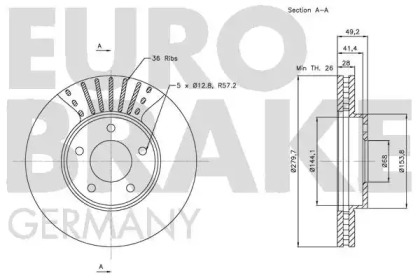 EUROBRAKE 5815202256