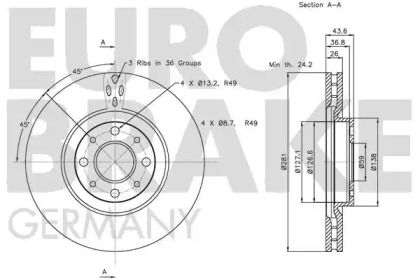 EUROBRAKE 5815202344