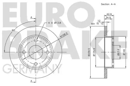 EUROBRAKE 5815202543