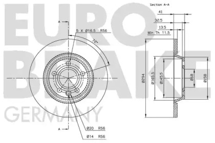 EUROBRAKE 5815202552