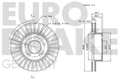 EUROBRAKE 5815202565