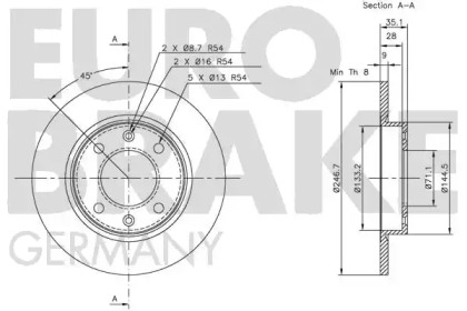 EUROBRAKE 5815203722