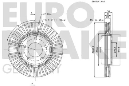 EUROBRAKE 5815209313