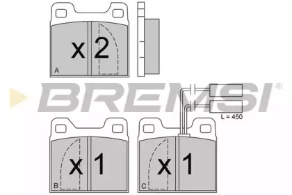 BREMSI BP2225