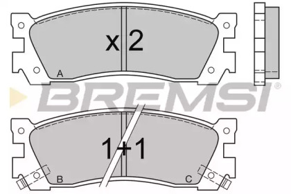 BREMSI BP2422