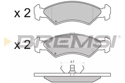 BREMSI BP2427