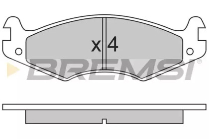 BREMSI BP2459