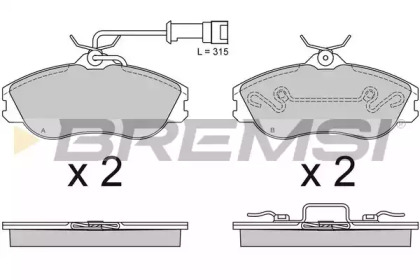 BREMSI BP2478