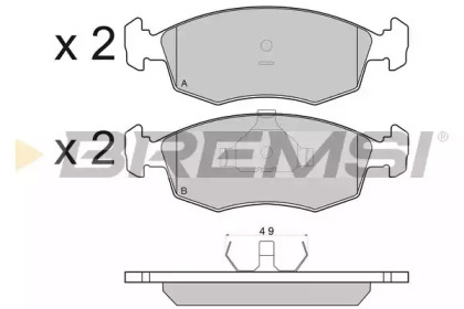 BREMSI BP2499